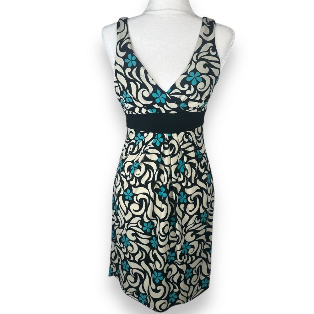 Y2K City Triangles Babydoll Dress Size XS Resort Party Retro Abstract Swirl
